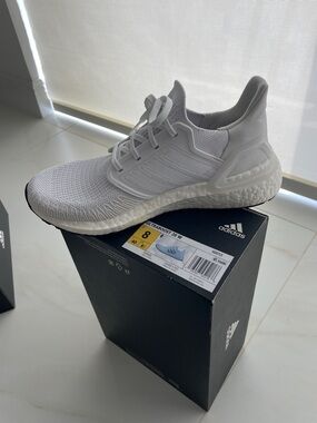 adidas White Ultraboost Running Shoe